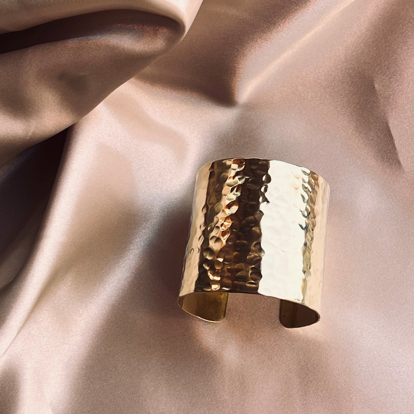 Bracciale 5 CM OTTONE MARTELLATO SENZA INCISIONE