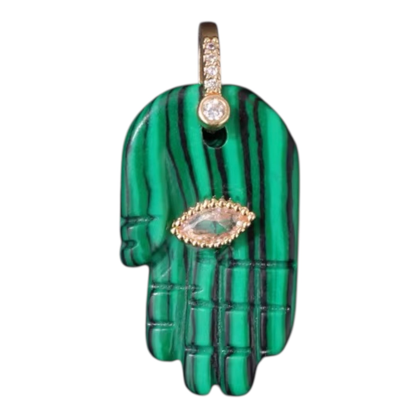 Collana “LÙMINA” – Mano di Fatima in Pietra Naturale