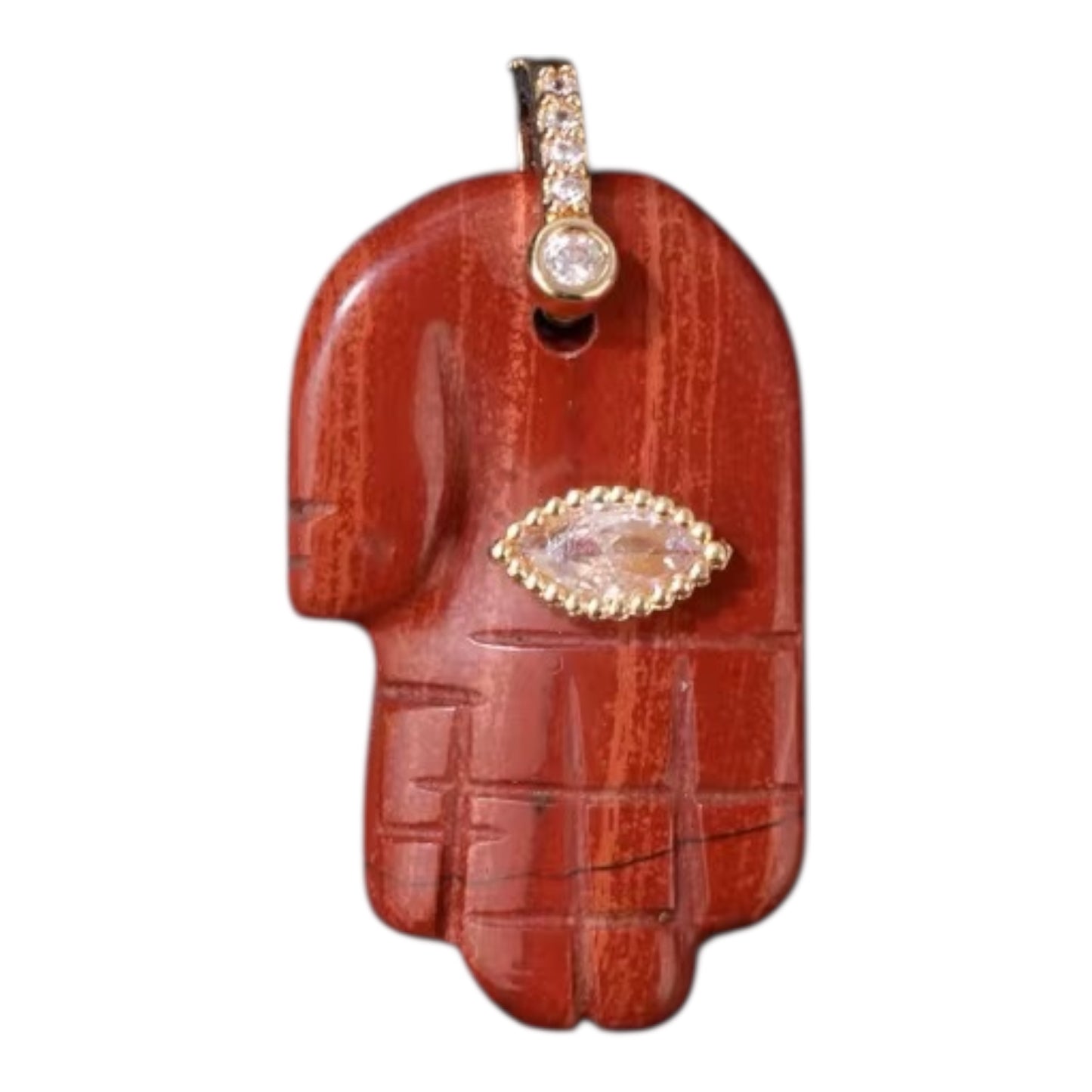 Collana “LÙMINA” – Mano di Fatima in Pietra Naturale