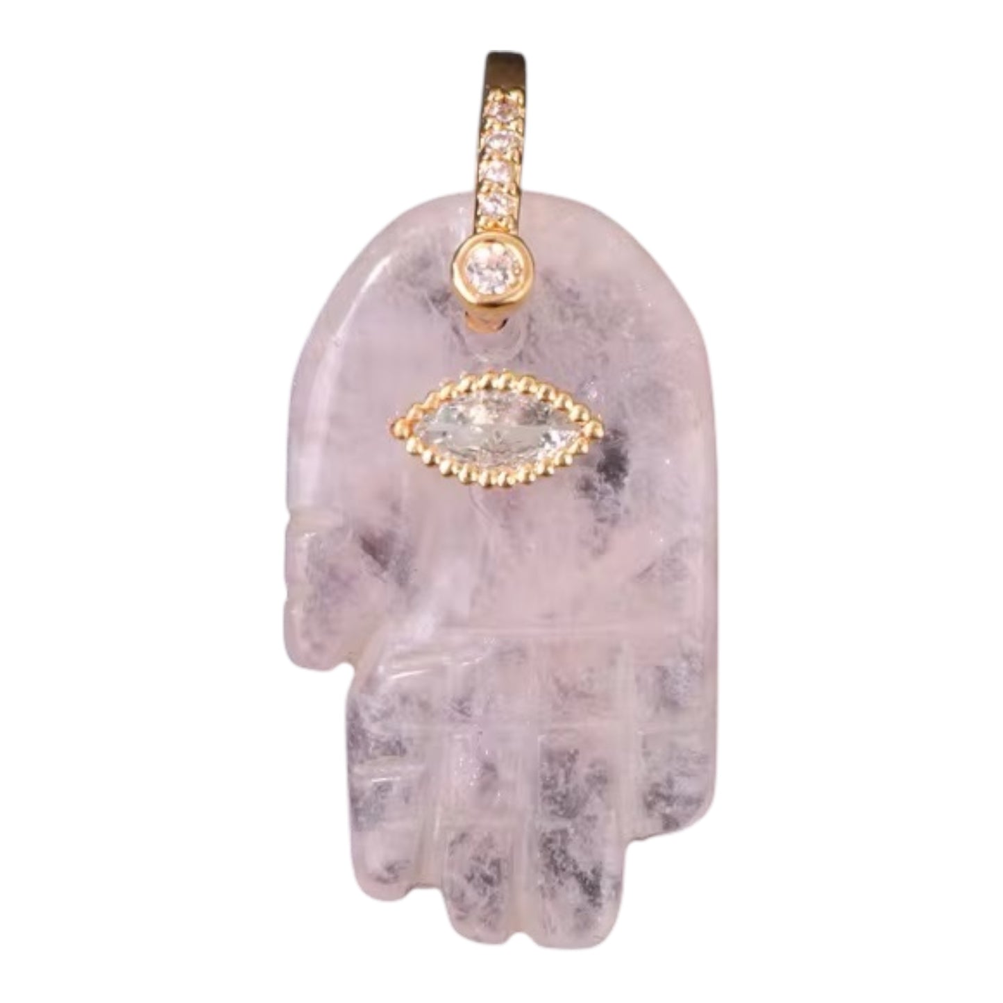 Collana “LÙMINA” – Mano di Fatima in Pietra Naturale