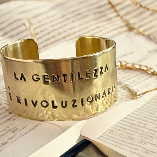 BRACCIALE 3 cm LA GENTILEZZA È RIVOLUZIONARIA