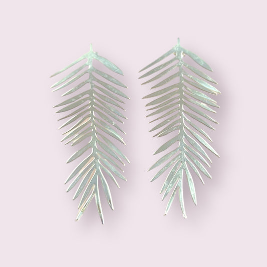 Orecchini foglie Big Argento