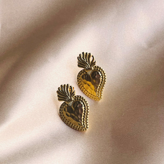 Orecchini Cuore Sacro