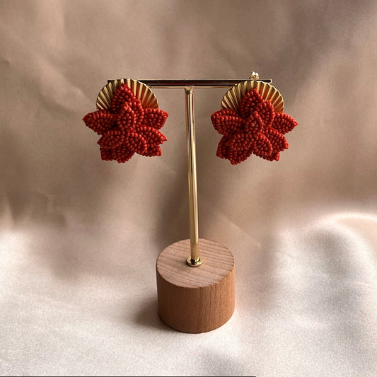 Orecchini Alghero Fiore Arancione